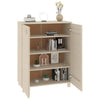 skoskab HAMAR 85x40x108 cm massivt fyrretræ honningbrun