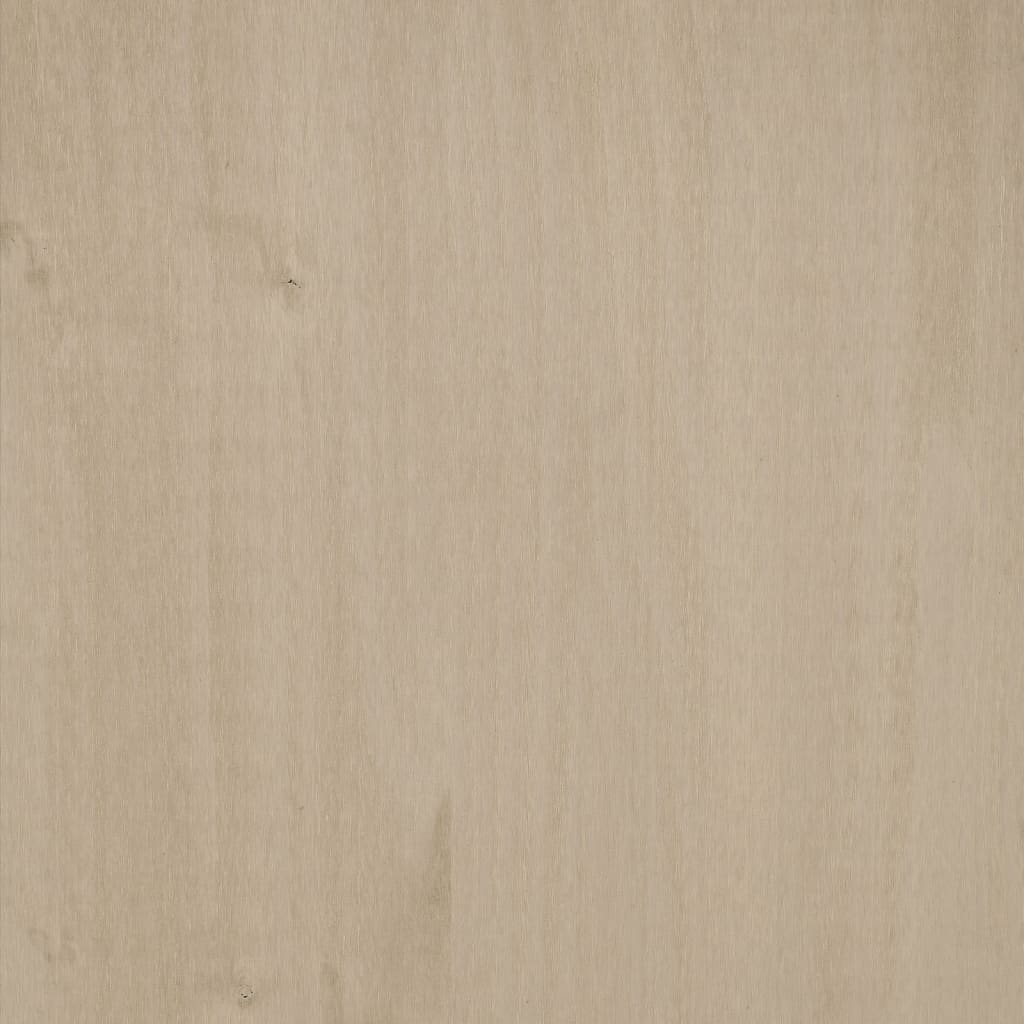 skoskab HAMAR 85x40x108 cm massivt fyrretræ honningbrun