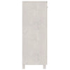 skoskab HAMAR 85x40x108 cm massivt fyrretræ hvid