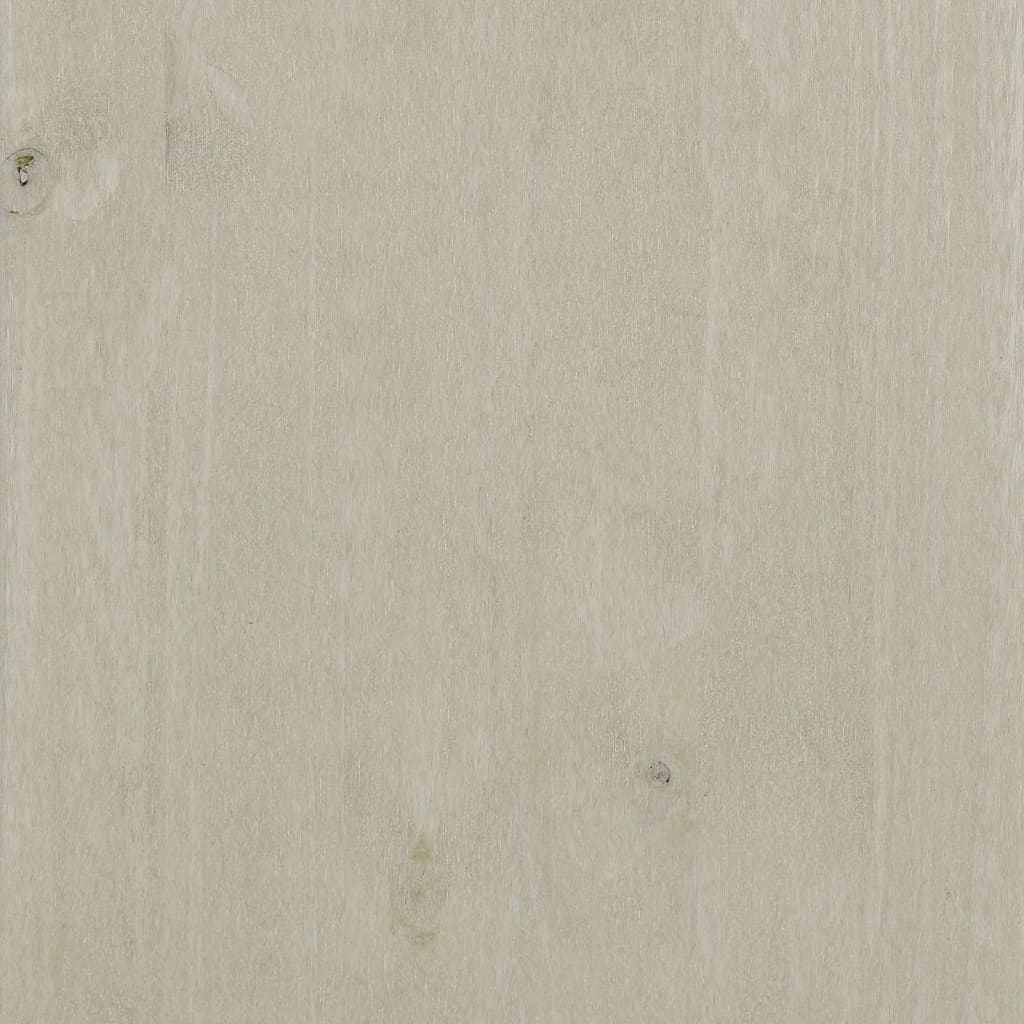 skoskab HAMAR 85x40x108 cm massivt fyrretræ hvid
