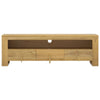 tv-bord 110x30x35 cm massivt teaktræ
