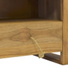 tv-bord 110x30x35 cm massivt teaktræ