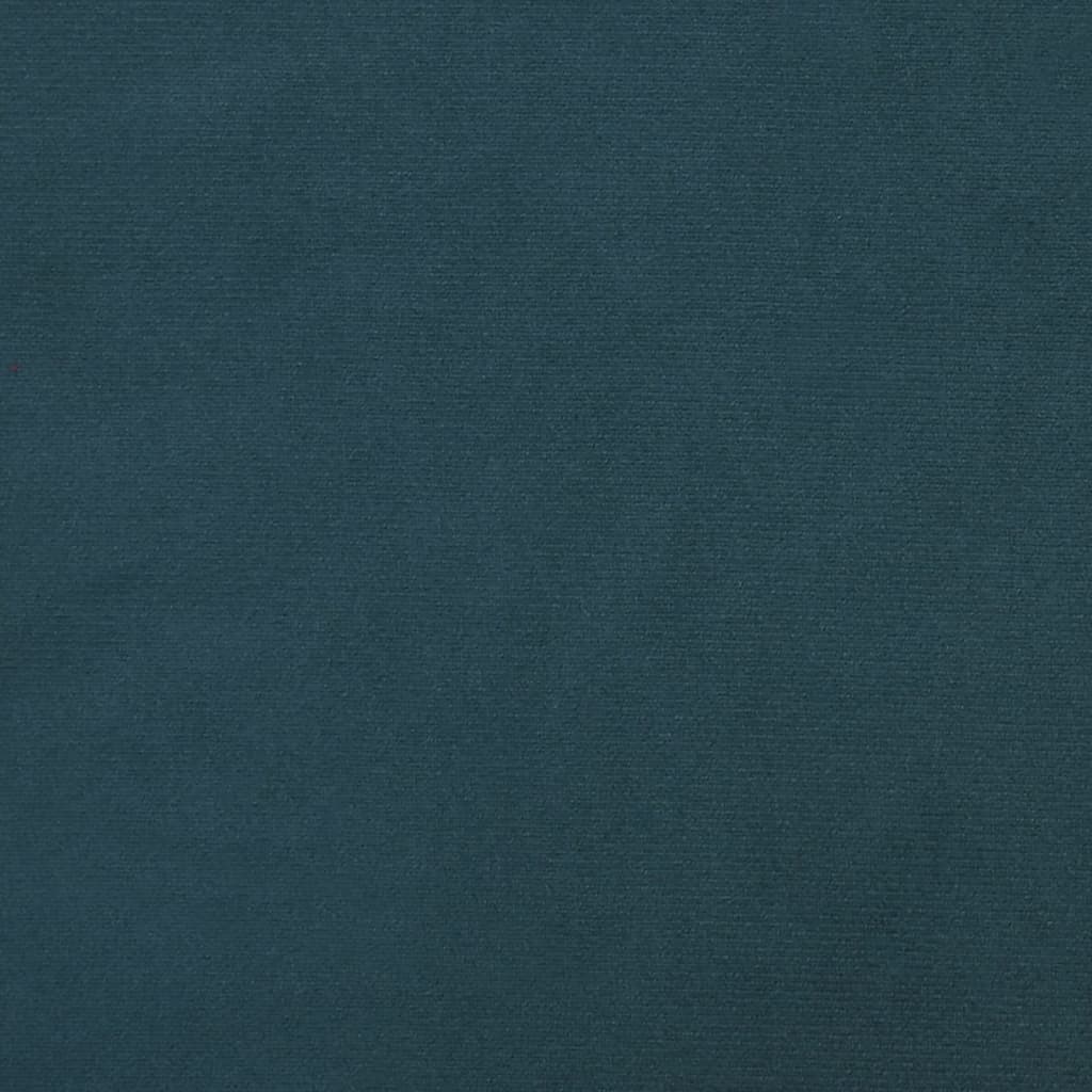fodskammel 45x29,5x35 cm fløjl blå