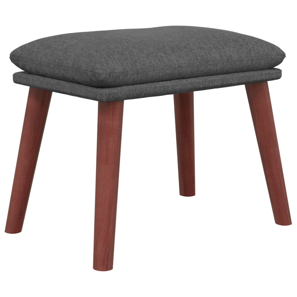 fodskammel 45x29,5x35 cm stof mørkegrå