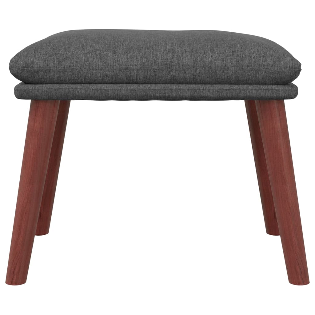 fodskammel 45x29,5x35 cm stof mørkegrå