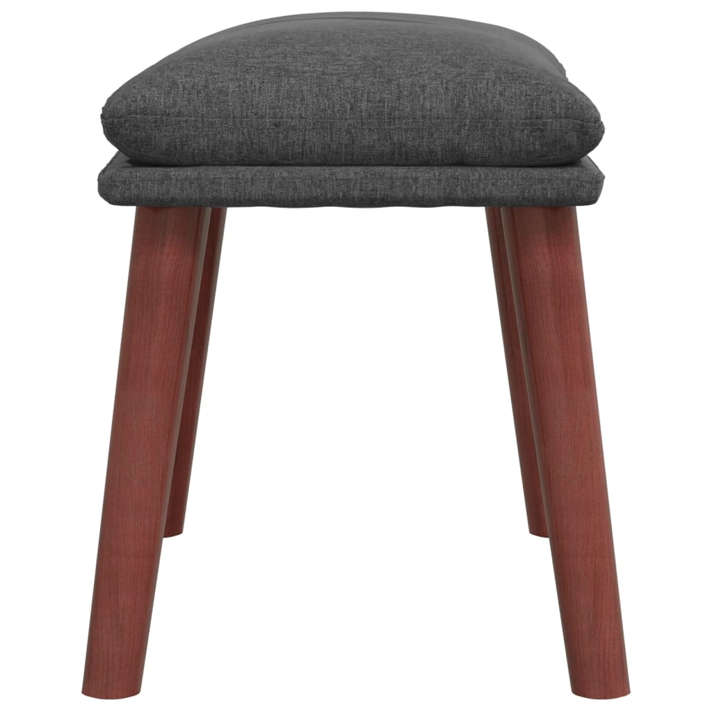 fodskammel 45x29,5x35 cm stof mørkegrå