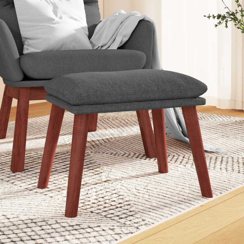 fodskammel 45x29,5x35 cm stof mørkegrå