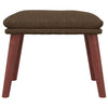 fodskammel 45x29,5x35 cm stof brun