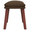 fodskammel 45x29,5x35 cm stof brun
