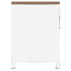 tv-bord 110x30x40 cm jern og massivt fyrretræ hvid