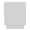 sengeborde 2 stk. 45x34x44 cm konstrueret træ hvid