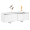 tv-bord 120x30x40,5 cm konstrueret træ hvid