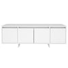tv-bord 120x30x40,5 cm konstrueret træ hvid