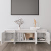 tv-bord 120x30x40,5 cm konstrueret træ hvid højglans