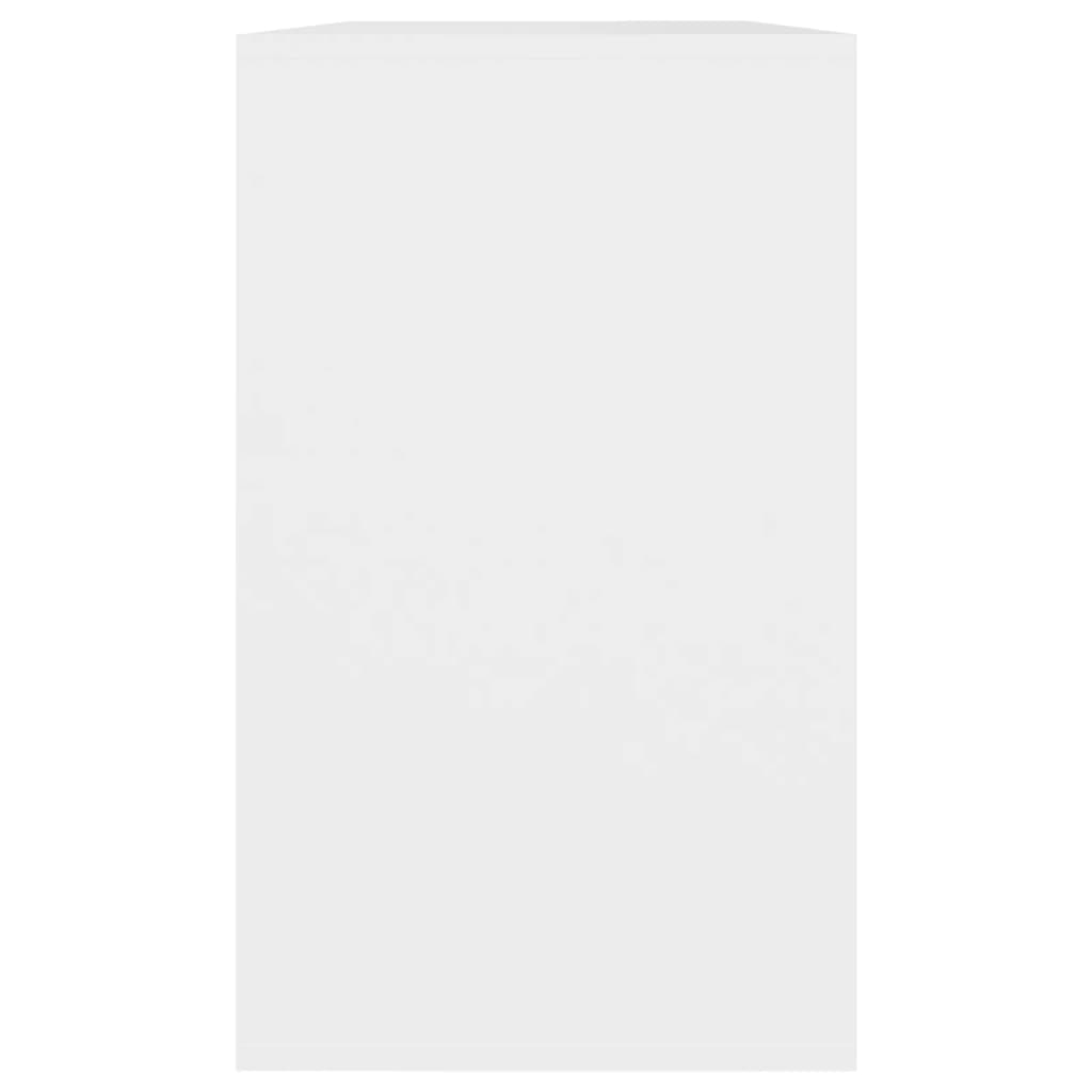 skænk 120x41x75 cm konstrueret træ hvid