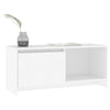 tv-bord 90x35x40 cm konstrueret træ hvid