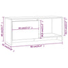 tv-bord 90x35x40 cm konstrueret træ hvid