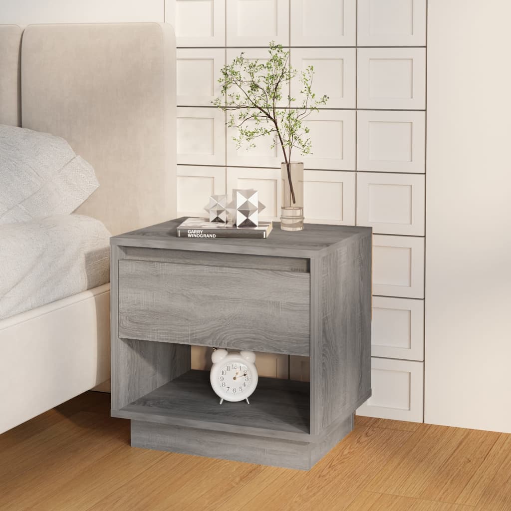 sengebord 45x34x44 cm konstrueret træ sonoma-eg