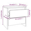 sengeborde 2 stk. 45x34,5x44,5 cm konstrueret træ røget egetræ