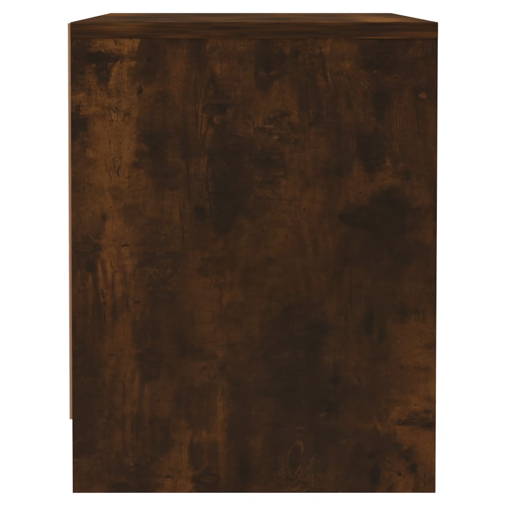 sengeborde 2 stk. 45x34x44,5 cm konstrueret træ røget egetræ