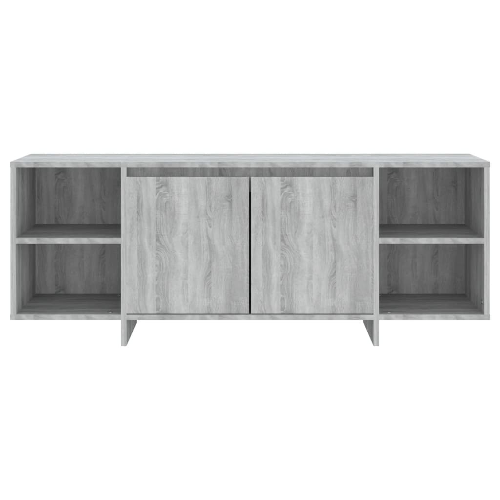 tv-skab 130x35x50 cm konstrueret træ grå sonoma-eg