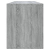 tv-skab 130x35x50 cm konstrueret træ grå sonoma-eg
