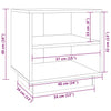 sengeborde 2 stk. 40x34x40 cm massivt fyrretræ hvid