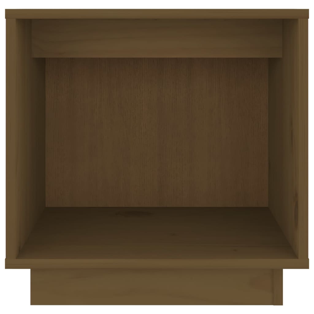 sengebord 40x30x40 cm massivt fyrretræ gyldenbrun