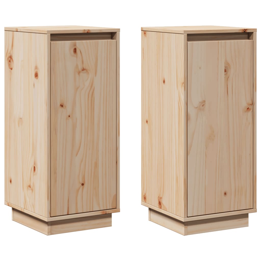 skænke 2 stk. 31,5x34x75 cm massivt fyrretræ