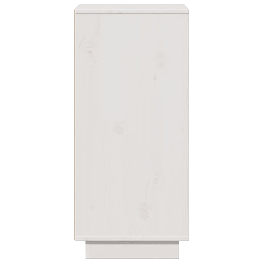 skænk 31,5x34x75 cm massivt fyrretræ hvid