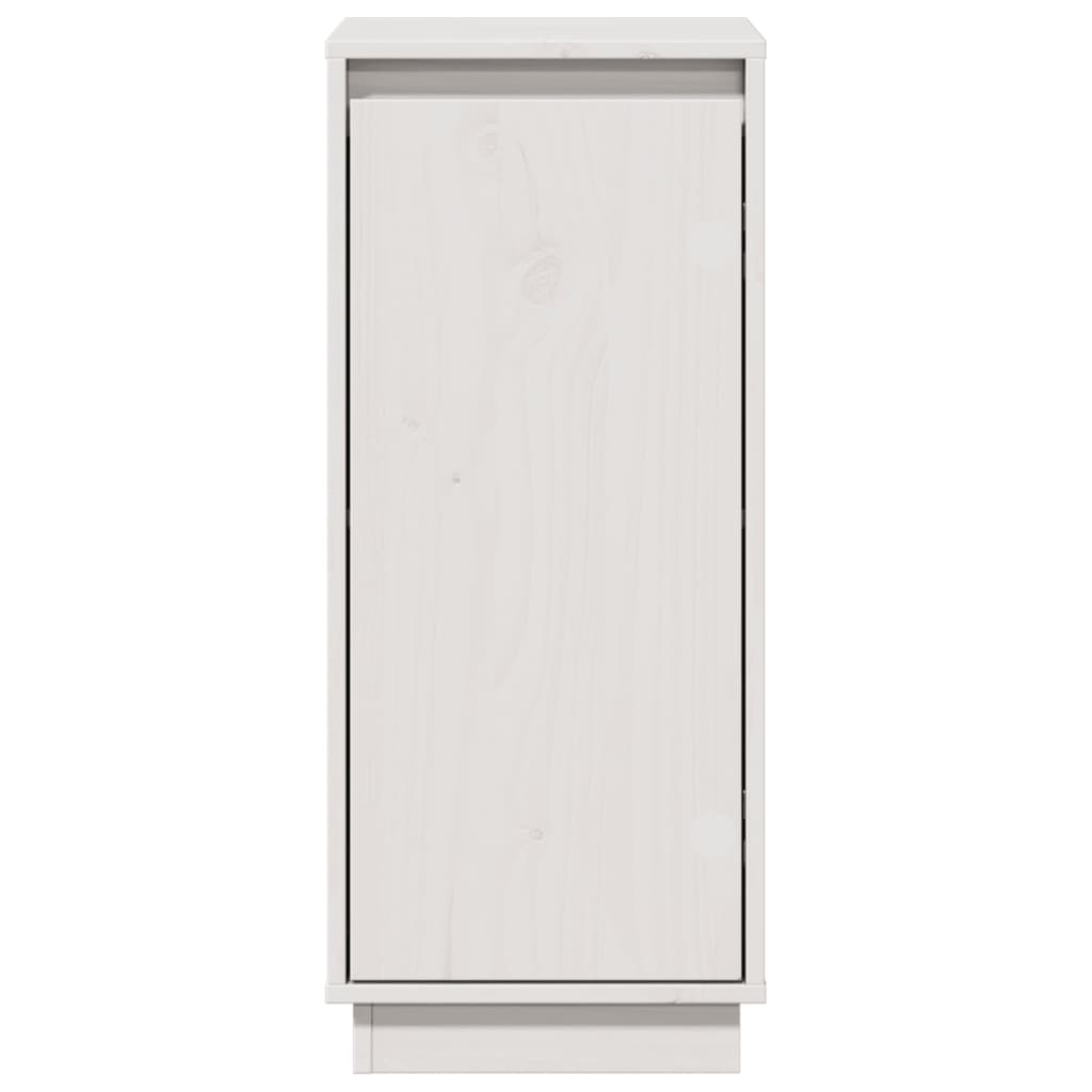 skænke 2 stk. 31,5x34x75 cm massivt fyrretræ hvid