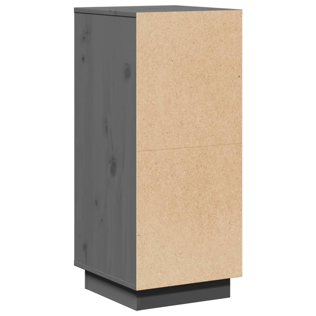 skænke 2 stk. 31,5x34x75 cm massivt fyrretræ grå