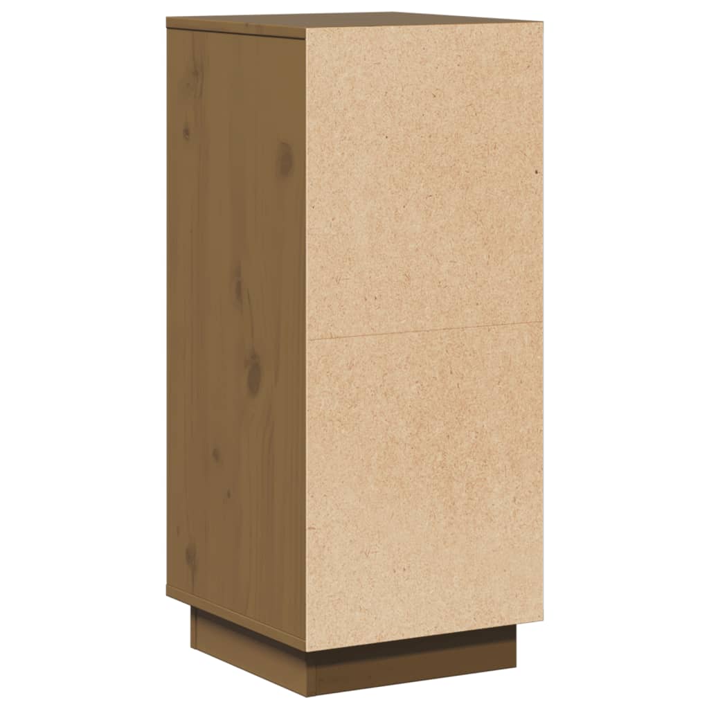 skænke 2 stk. 31,5x34x75 cm massivt fyrretræ gyldenbrun