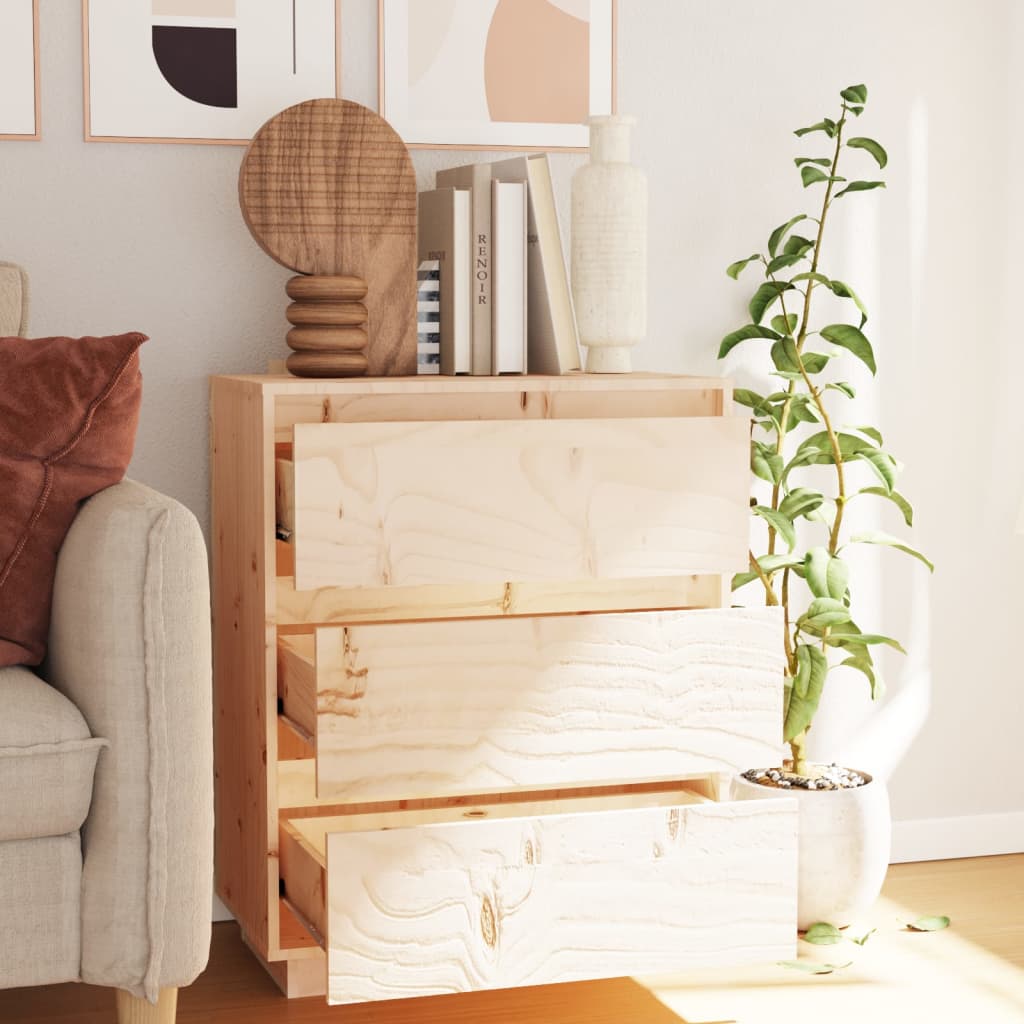 skænk 60x34x75 cm massivt fyrretræ