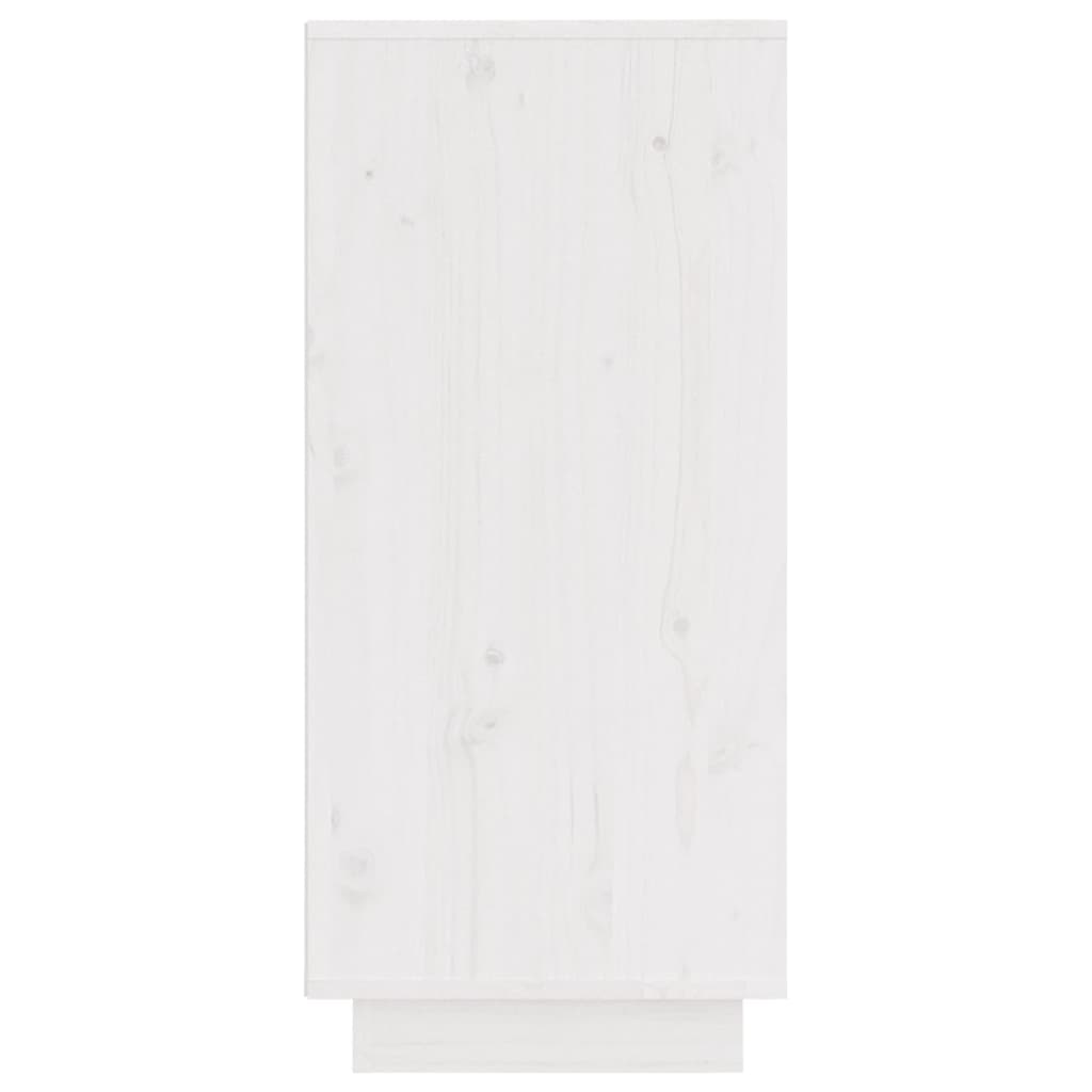 skænke 2 stk. 31,5x34x75 cm massivt fyrretræ hvid