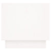 sengebord 35x34x32 cm massivt fyrretræ hvid