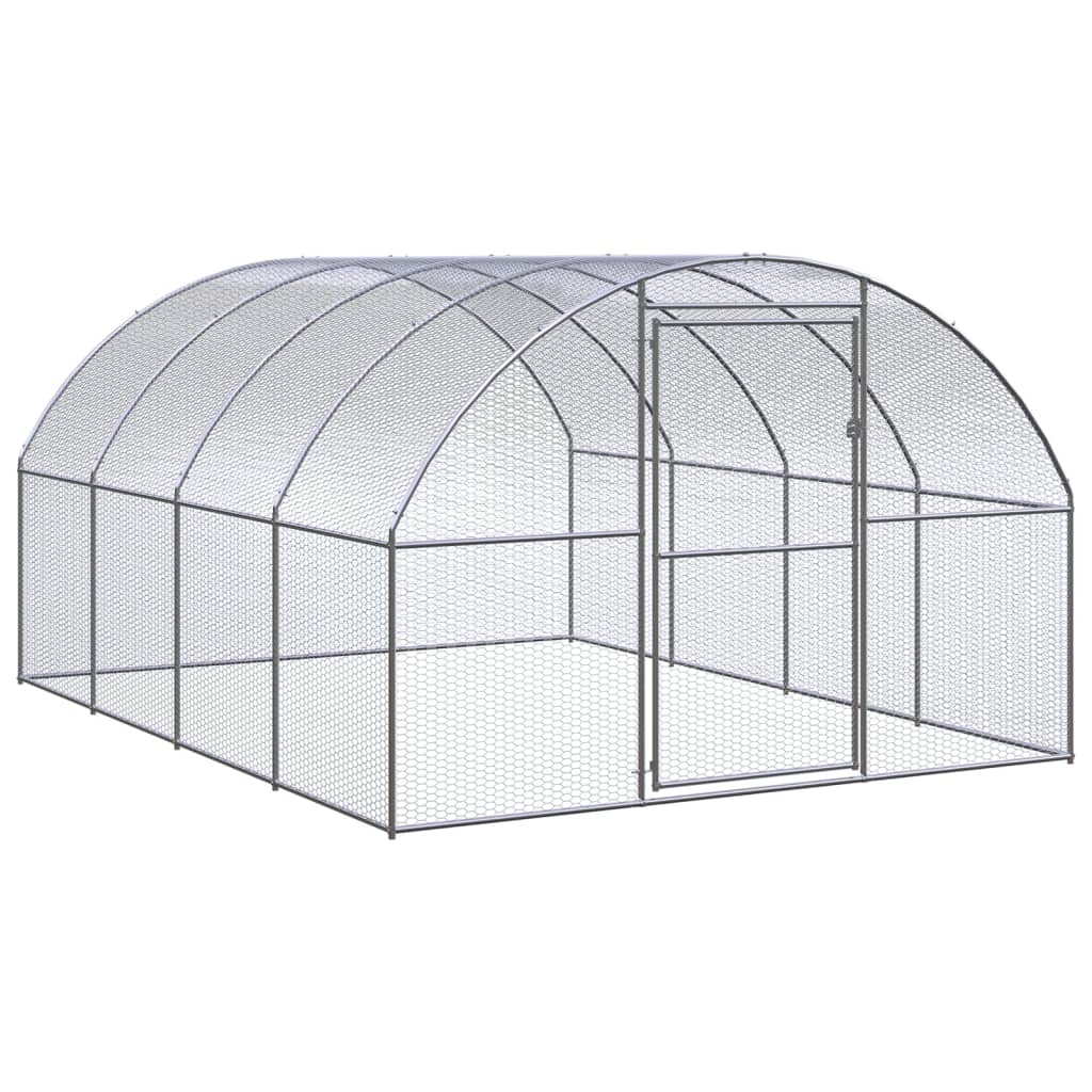 hønsehus 3x4x2 m galvaniseret stål