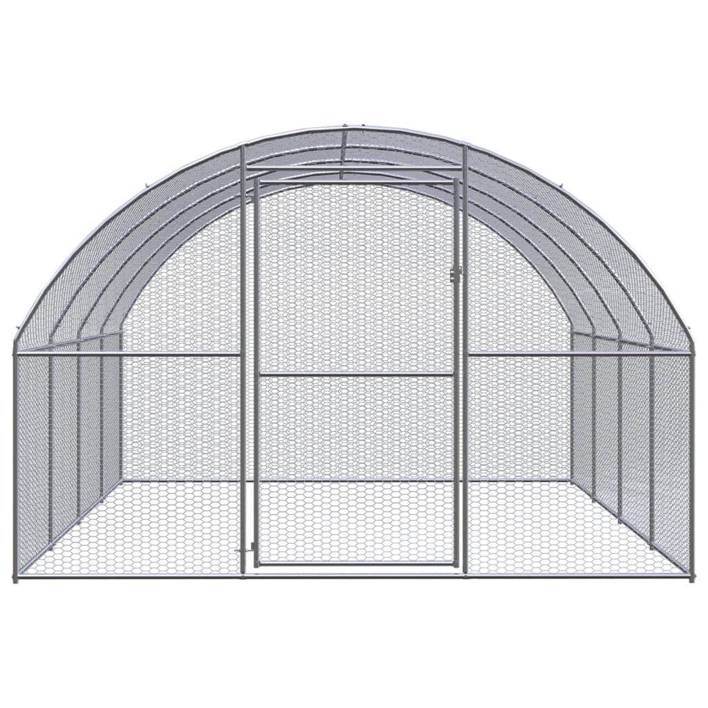 hønsehus 3x4x2 m galvaniseret stål