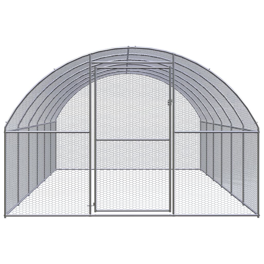 hønsehus 3x6x2 m galvaniseret stål