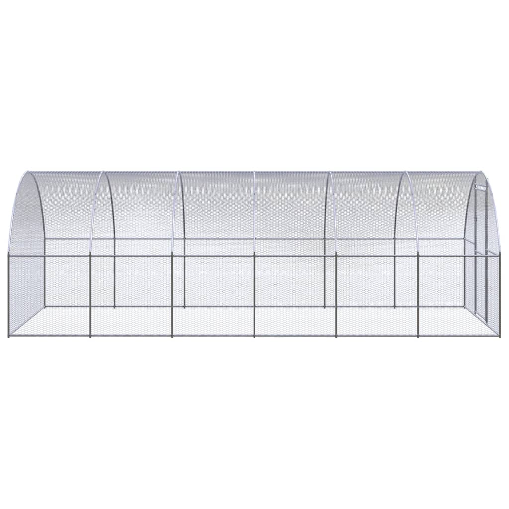 hønsehus 3x6x2 m galvaniseret stål