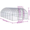 hønsehus 3x6x2 m galvaniseret stål