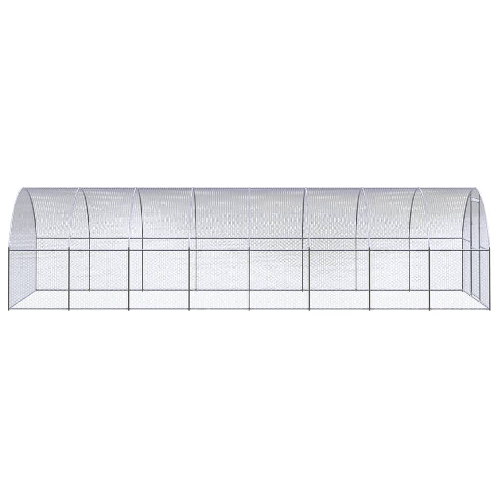 hønsehus 3x8x2 m galvaniseret stål