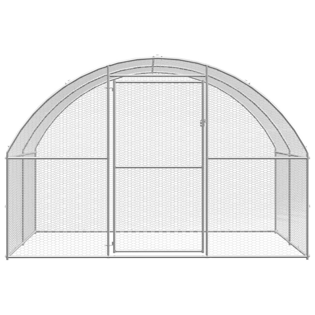 hønsehus 3x8x2 m galvaniseret stål