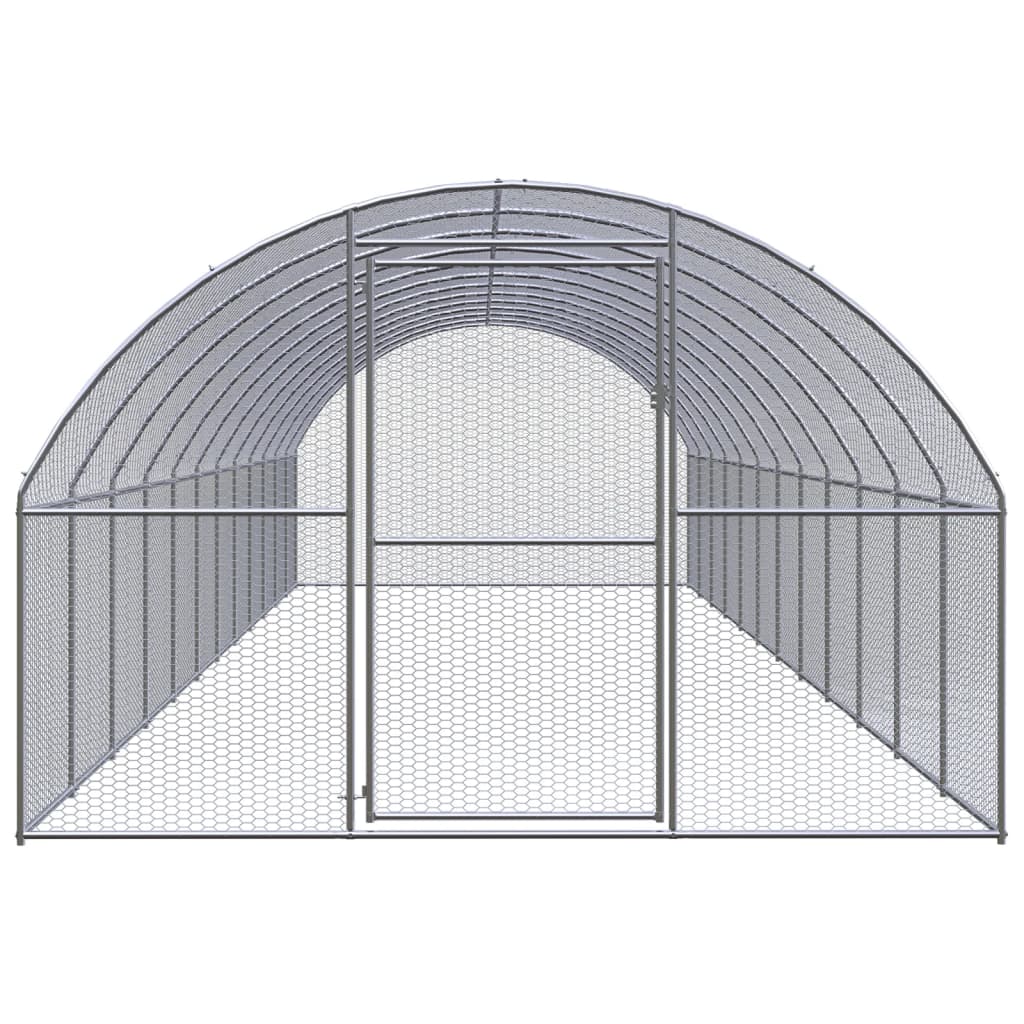 hønsehus 3x12x2 m galvaniseret stål