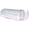 hønsehus 3x12x2 m galvaniseret stål