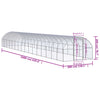 hønsehus 3x16x2 m galvaniseret stål