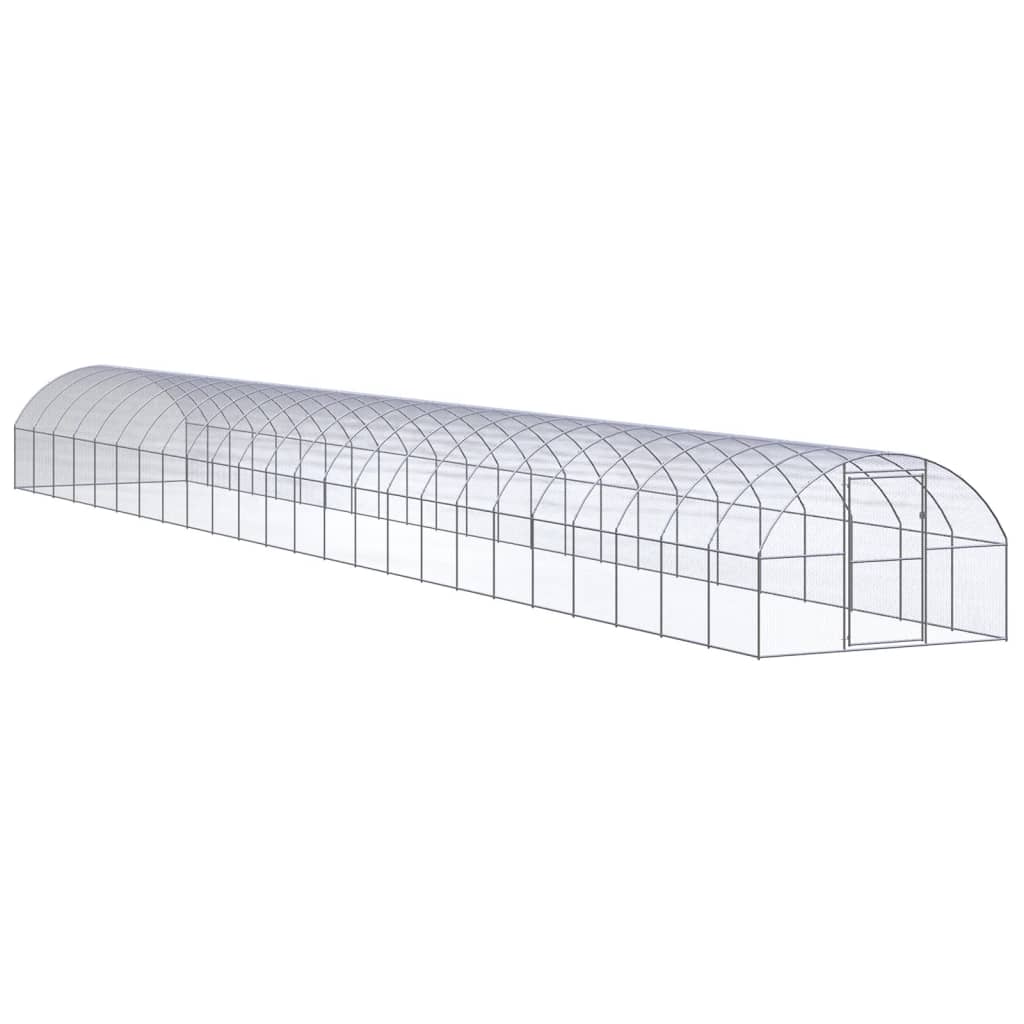 hønsehus 3x24x2 m galvaniseret stål