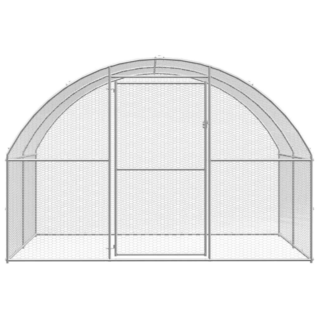hønsehus 3x2x2 m galvaniseret stål
