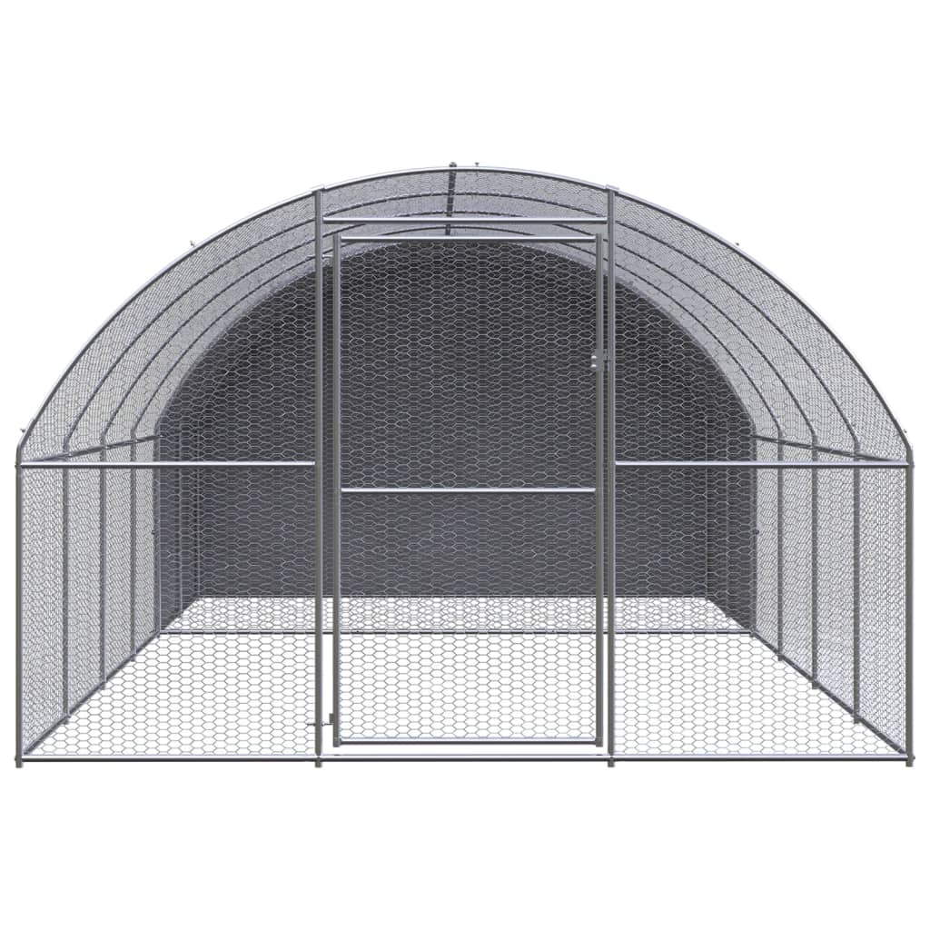 hønsehus 3x4x2 m galvaniseret stål