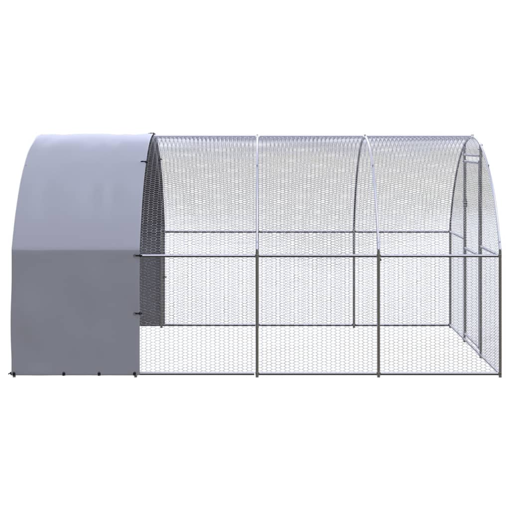 hønsehus 3x4x2 m galvaniseret stål